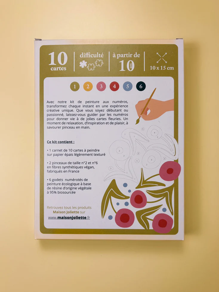 Arches fleuries - Coffret peinture au numéro Maison Joliette - Image 3