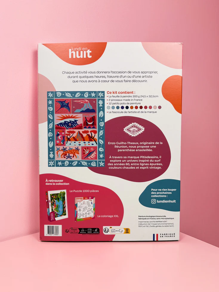 Lundi en Huit x Pitisdessins - Coffret peinture au numéro Lundi en Huit - Image 3