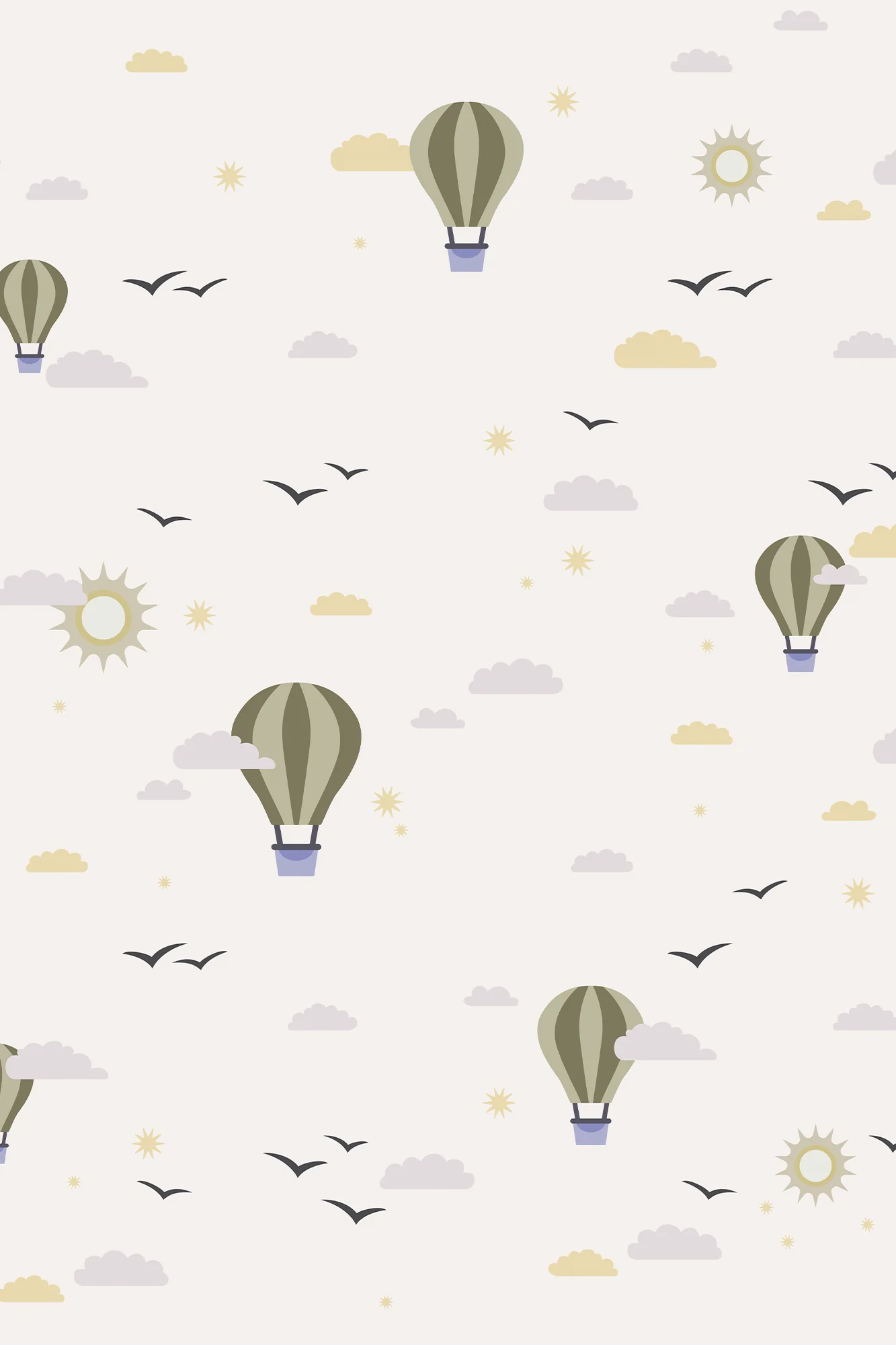 Montgolfières - Papier peint écologique enfant - Image 6